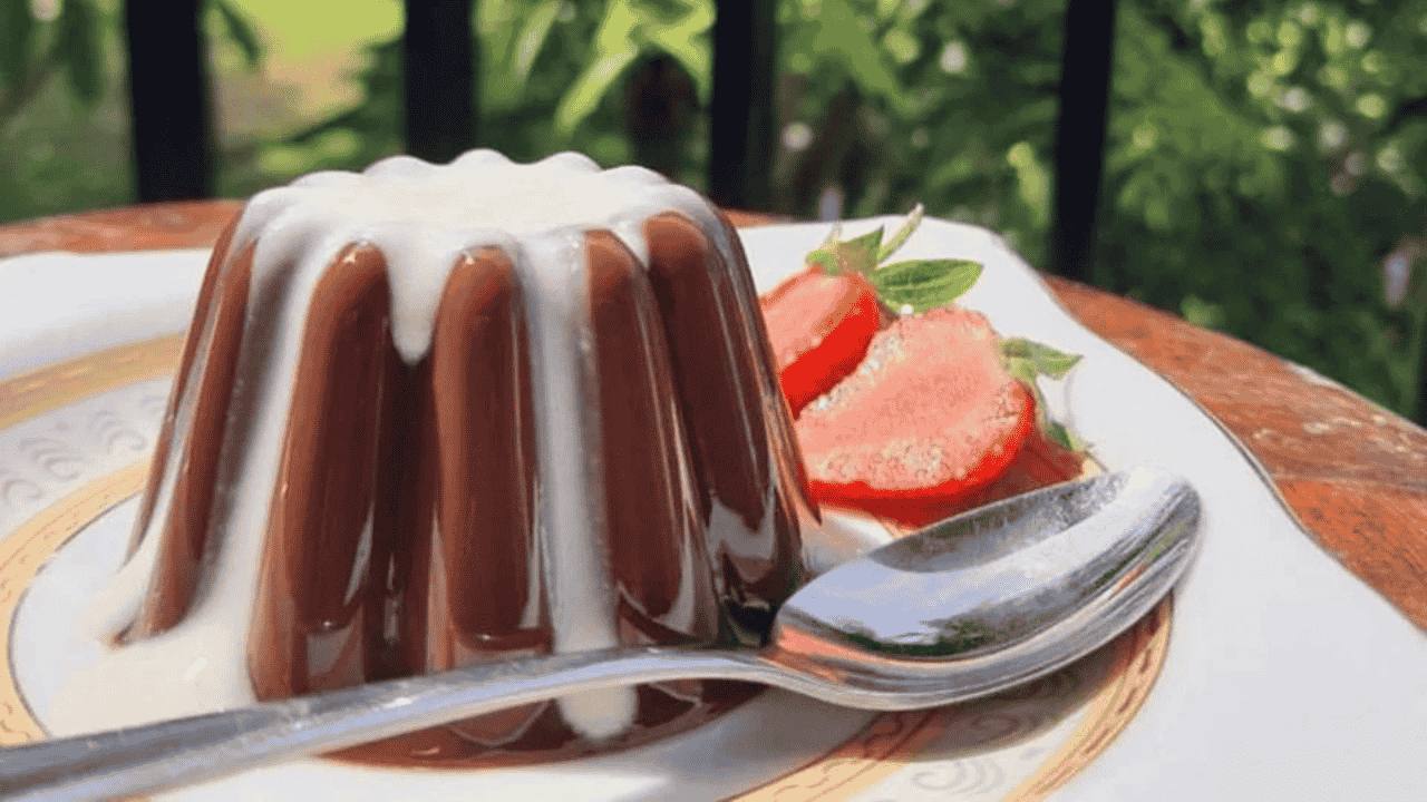 Puding Coklat Fla Susu, Manisnya Lembut Bikin Nagih Setiap Suapan